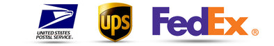 USPS UPS FedEx shipping logos