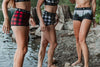 Women's Soft Spandex High Waisted Boyshort Scenic PNW Series Underwear — "Mist - Tiger Mountain, WA"