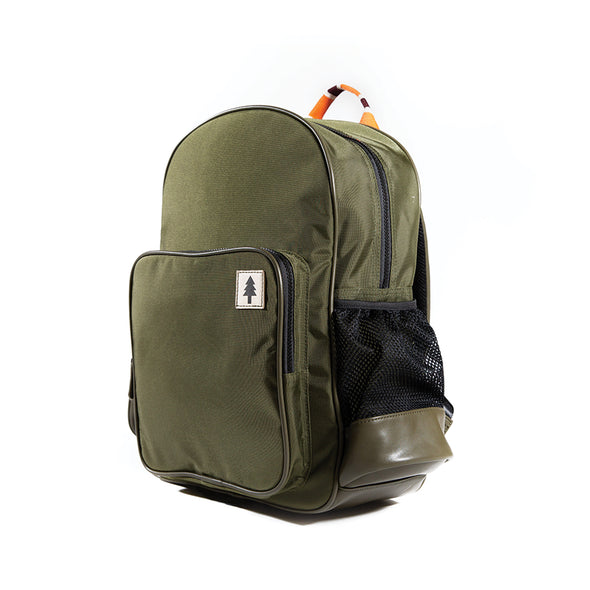 LumberUnion green backpack - urban explorer front right