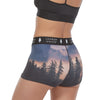 Women's Soft Spandex High Waisted Boyshort Scenic PNW Series Underwear — "Dusk - Tiger Mountain, WA"