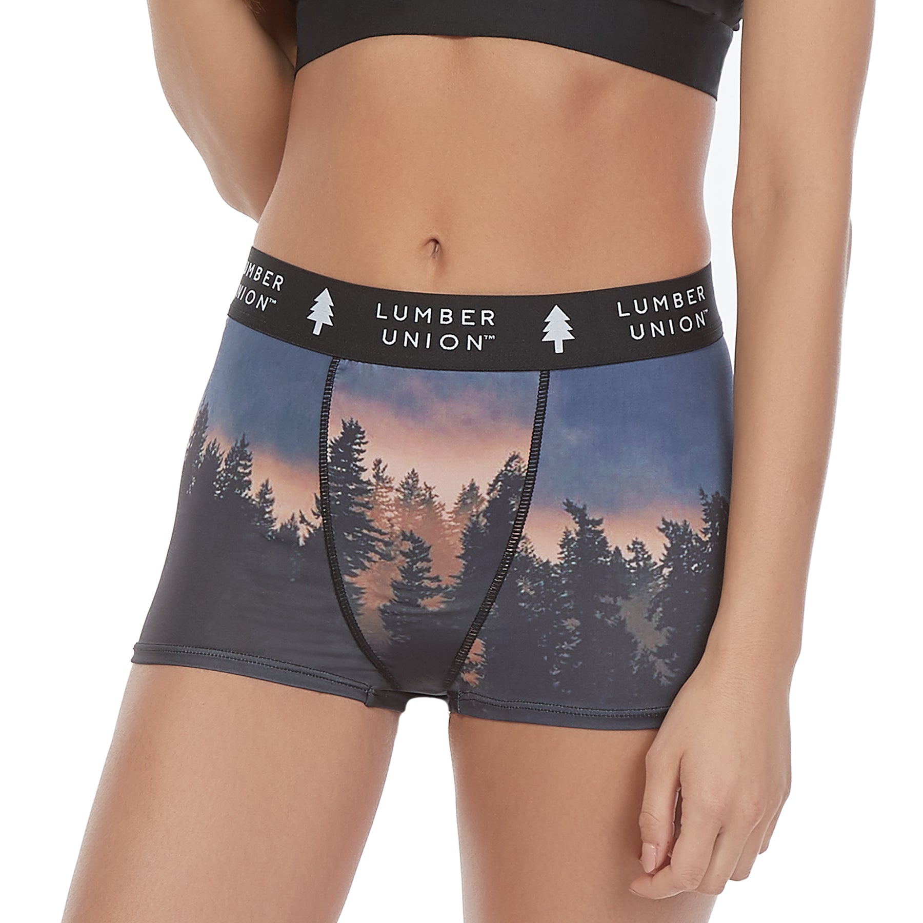 Women's Soft Spandex High Waisted Boyshort Underwear — Dusk – LumberUnion